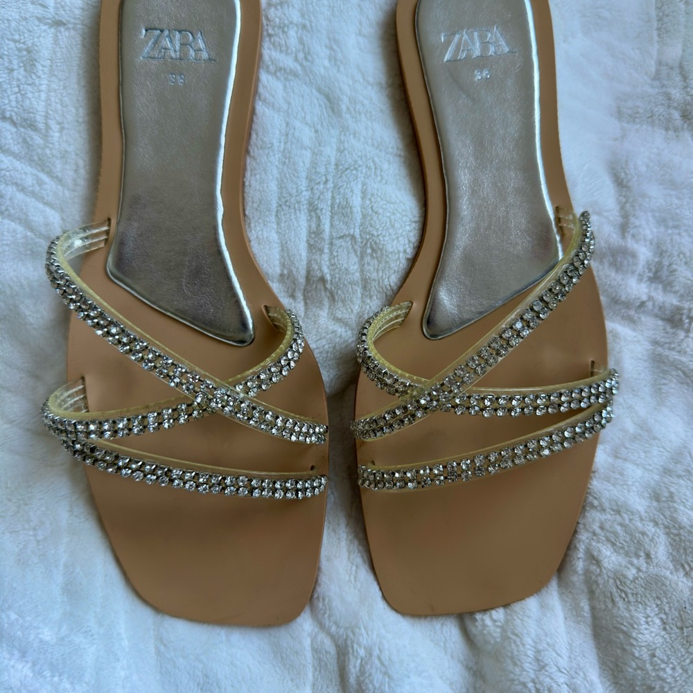 Zara Sandals with Silver Straps